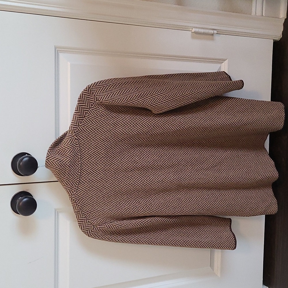 J.Crew Sophie Open- Front Sweater Blazer In Chevr… - image 5